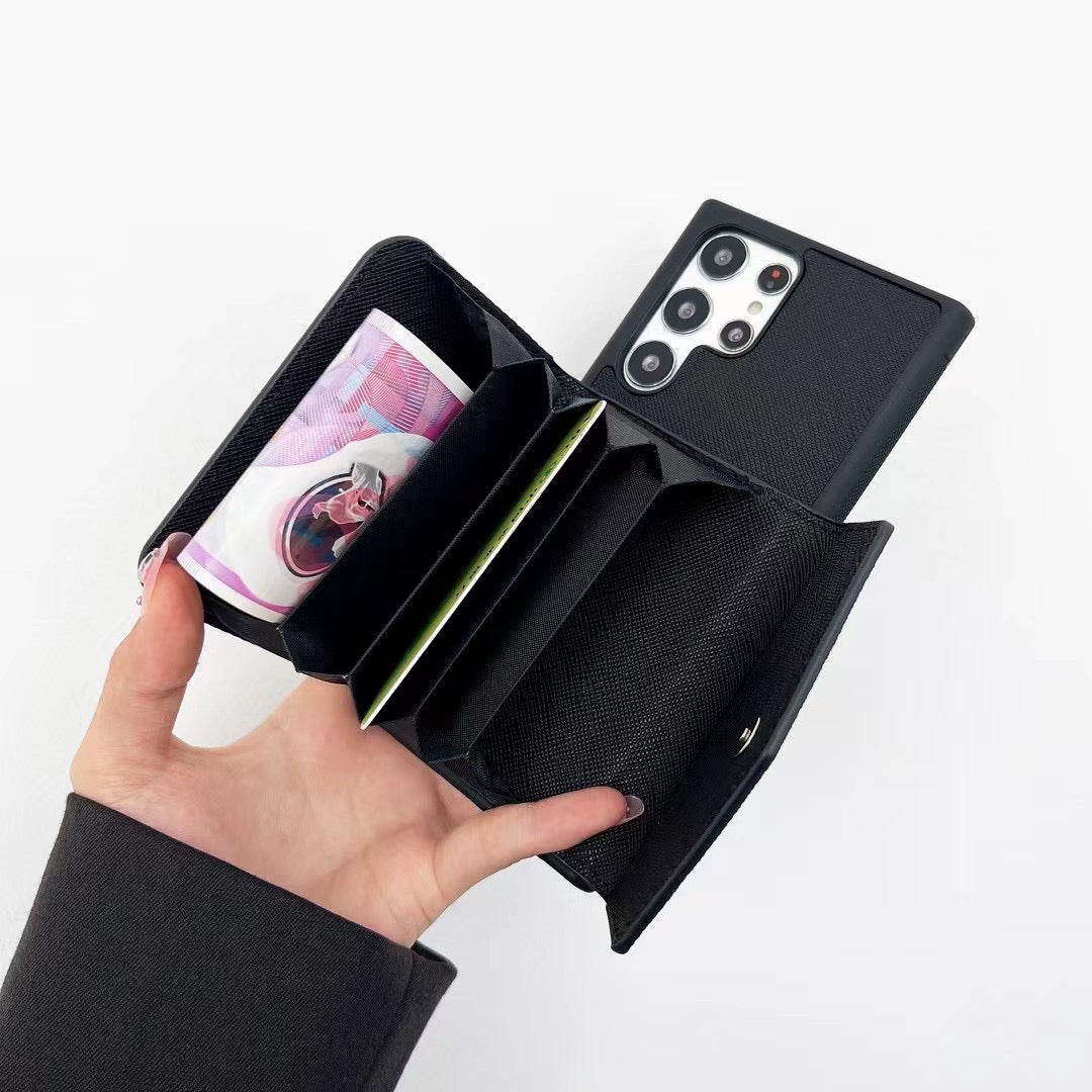 Étui porte-cartes noir pour Samsung