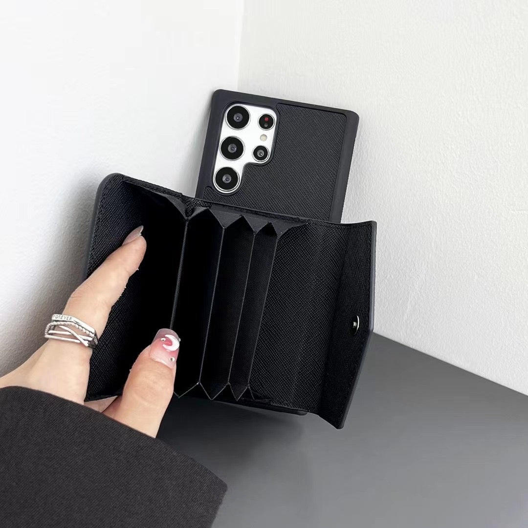 Étui porte-cartes noir pour Samsung