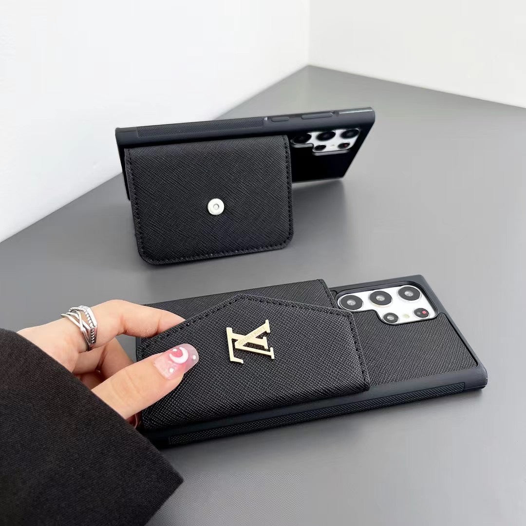 Étui porte-cartes noir pour Samsung