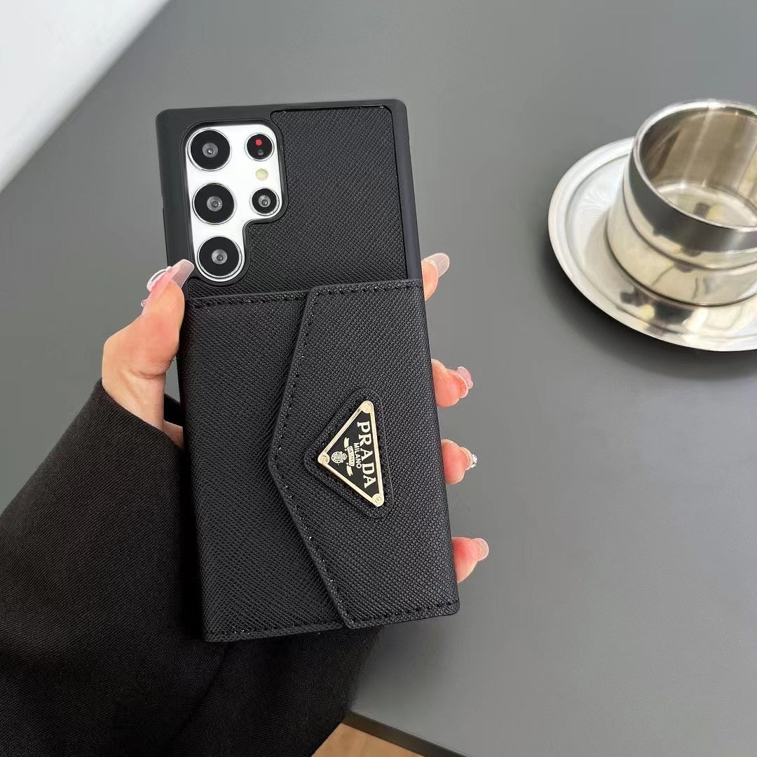 Étui porte-cartes noir pour Samsung
