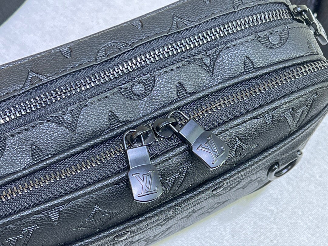 Borsa a tracolla quadrata stampata