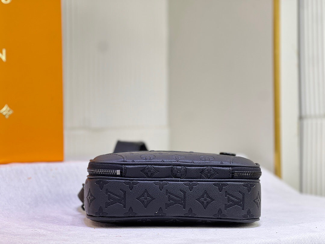 Borsa a tracolla quadrata stampata