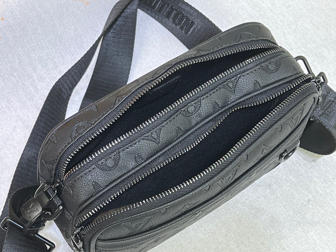 Borsa a tracolla quadrata stampata
