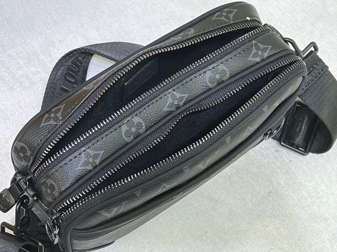 Borsa a tracolla quadrata stampata