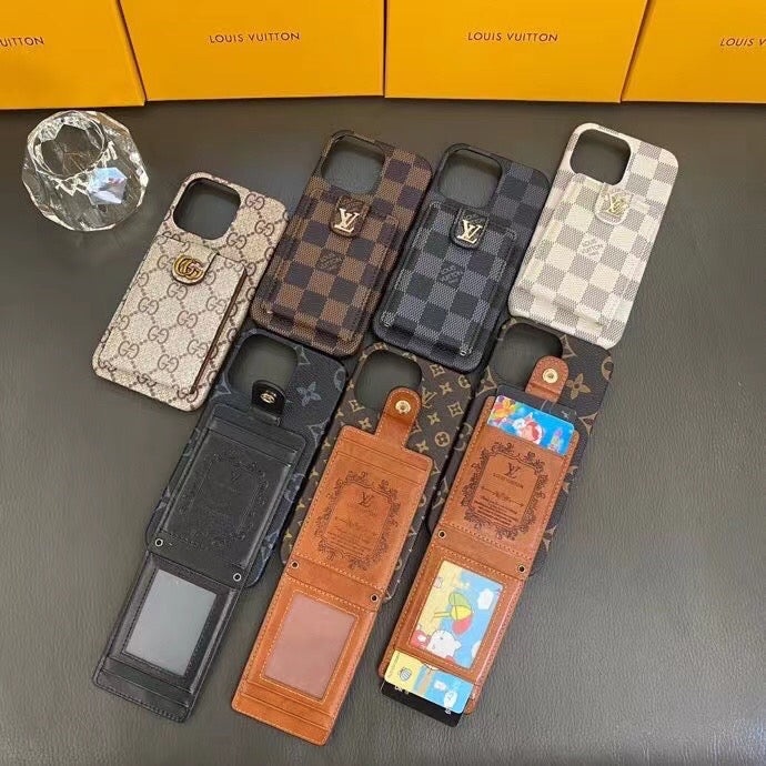 Étui Galaxy en cuir ouvert pour Samsung