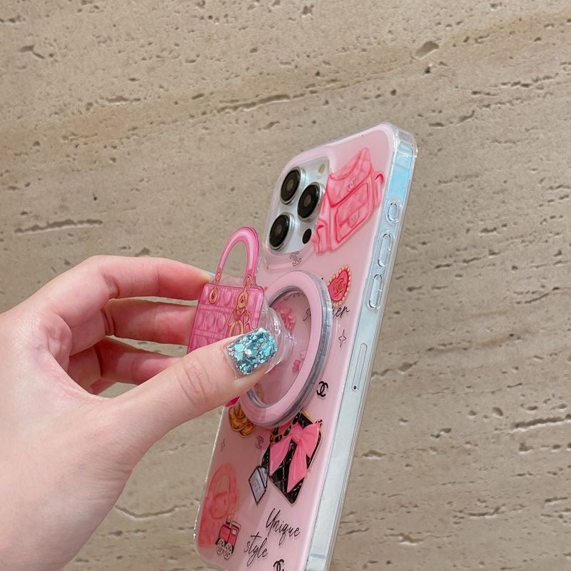 Supporto per telefono MagSafe rosa grazioso