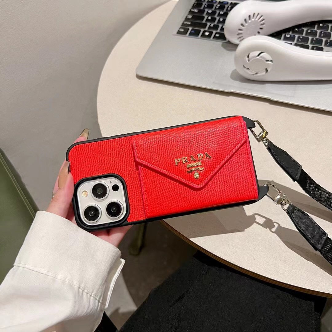 Bellissima custodia per telefono con cinturino per iPhone