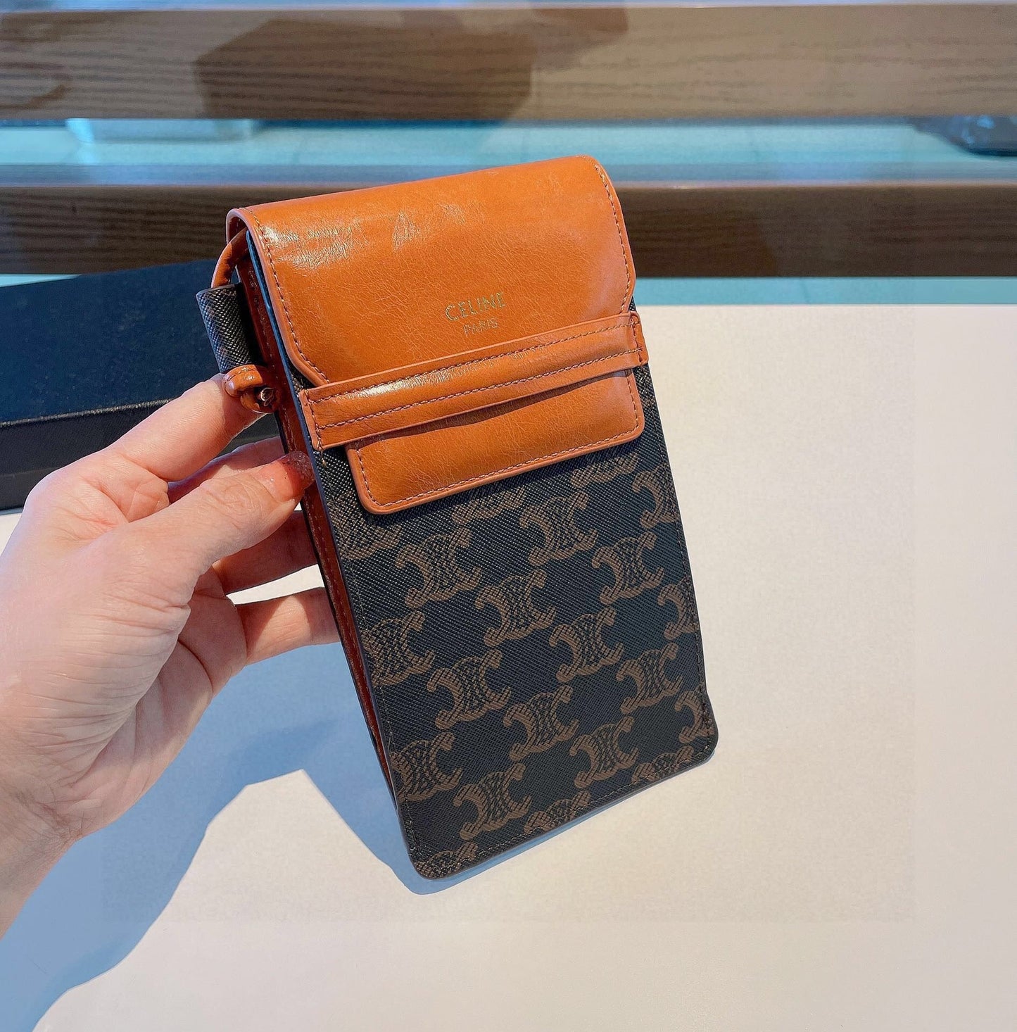 Bellissima borsa per telefono con smart card