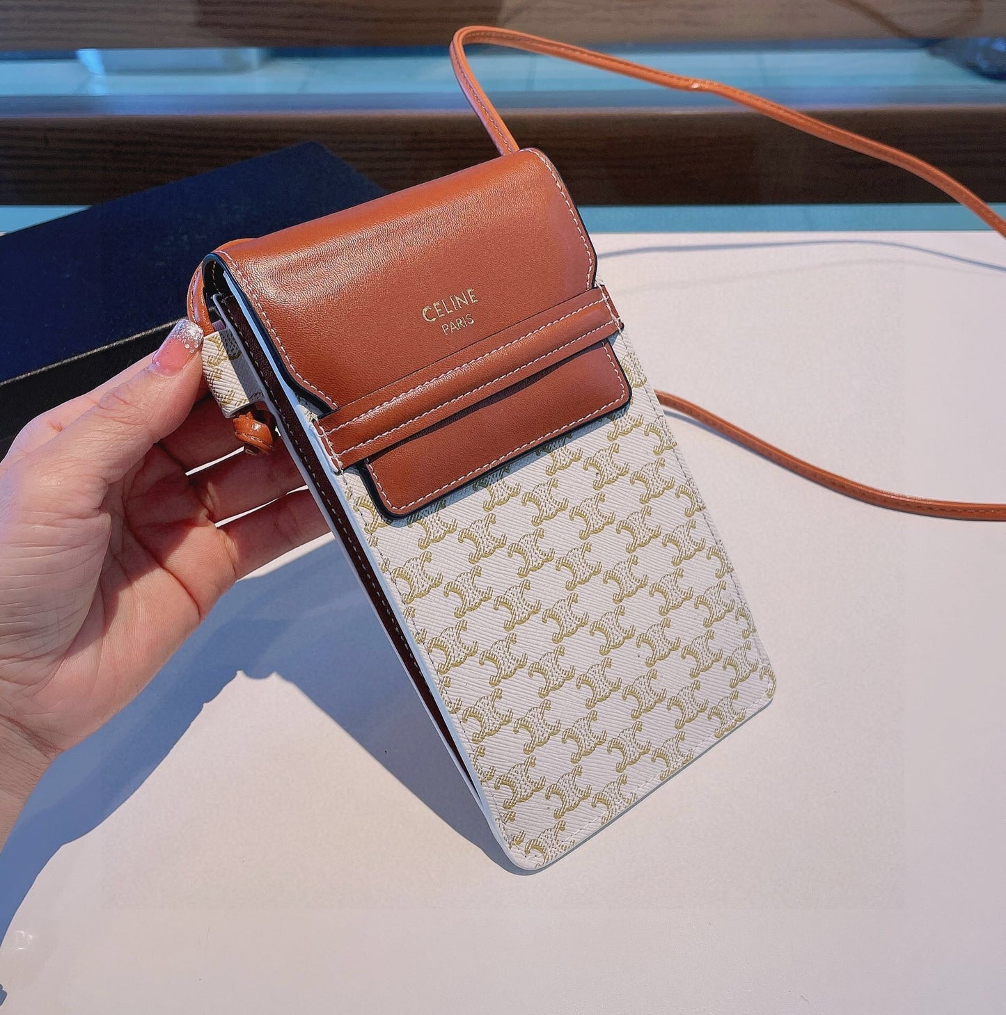 Bellissima borsa per telefono con smart card