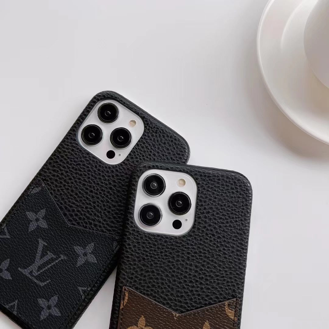 Étui en peluche avec porte-cartes pour Samsung