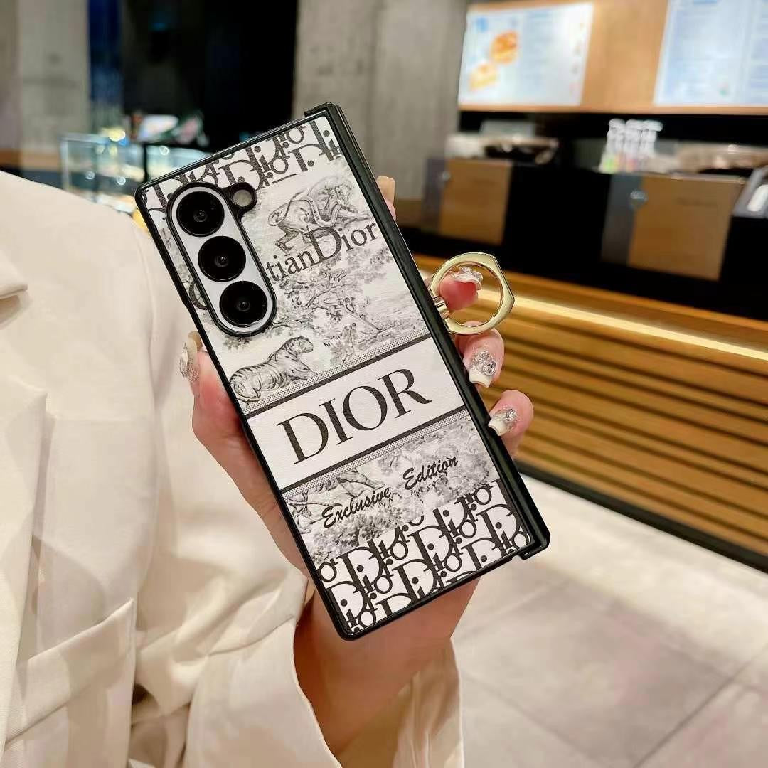 Weiße Ring Galaxy Z Fold 6 Hülle für Samsung