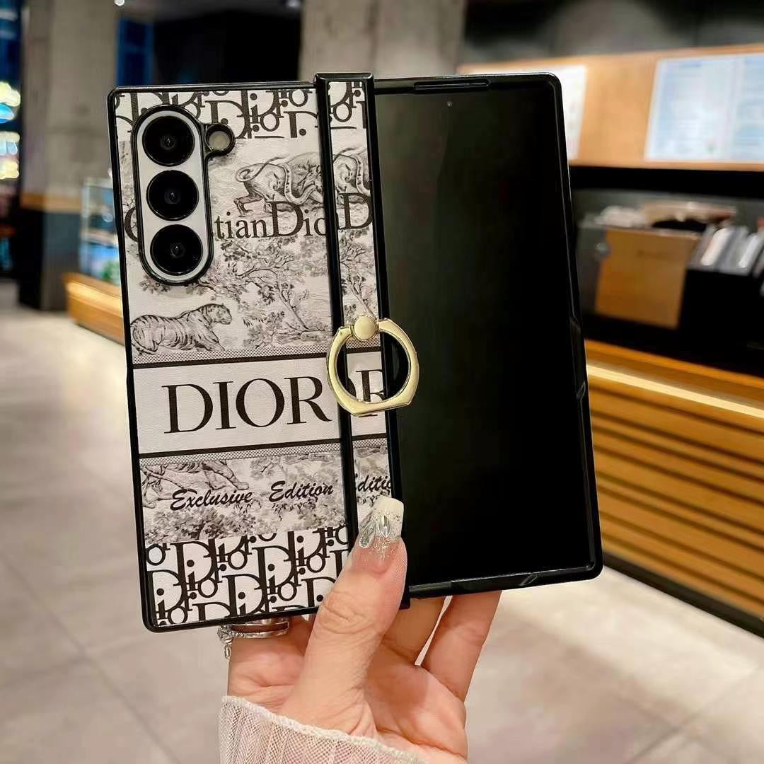 Weiße Ring Galaxy Z Fold 6 Hülle für Samsung