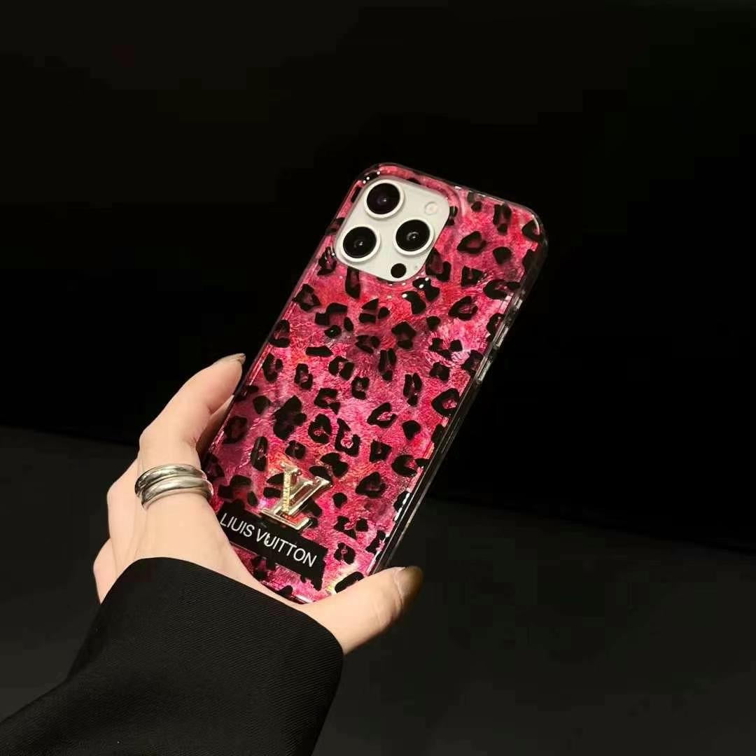 Custodia per telefono rosa per iPhone