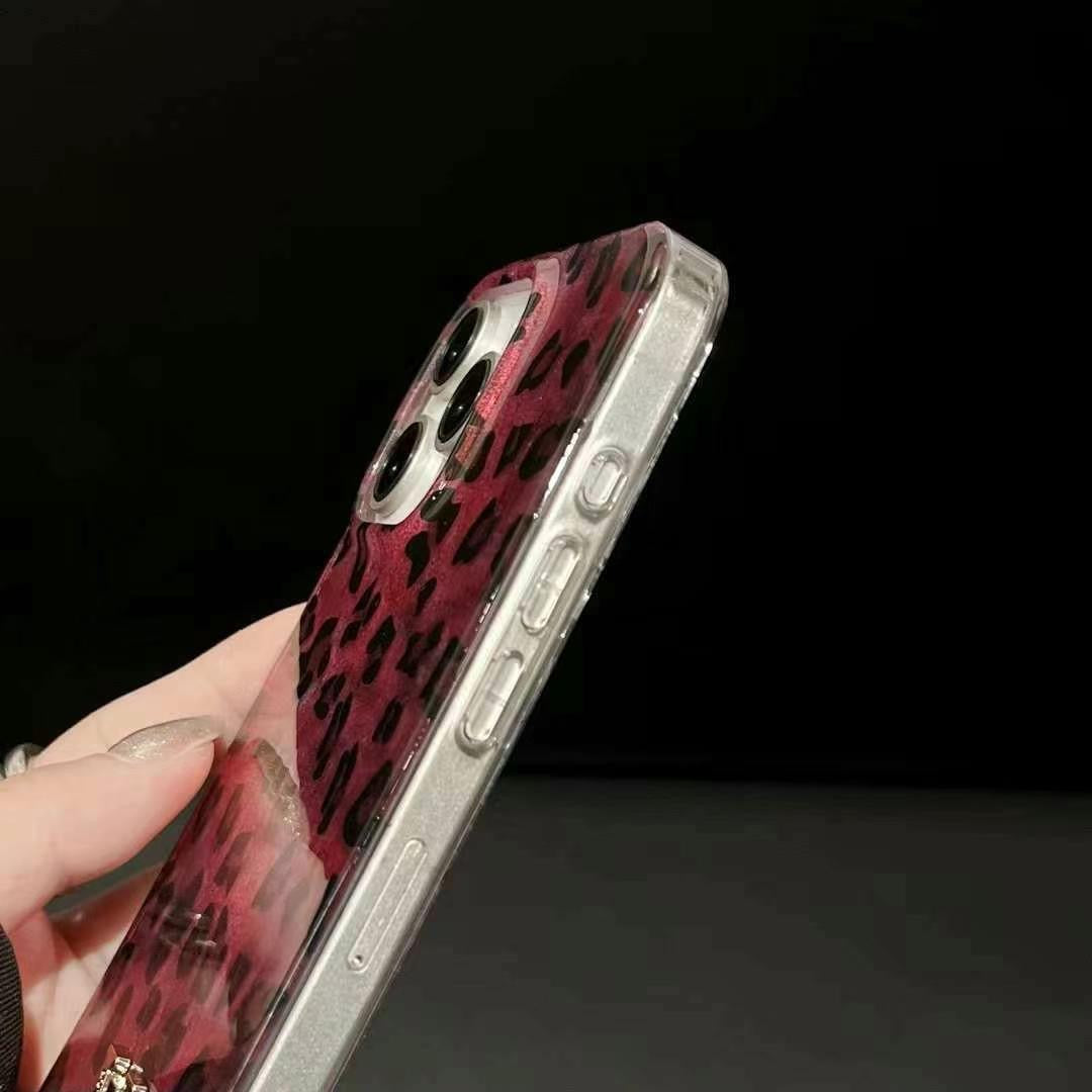 Custodia per telefono rosa per iPhone