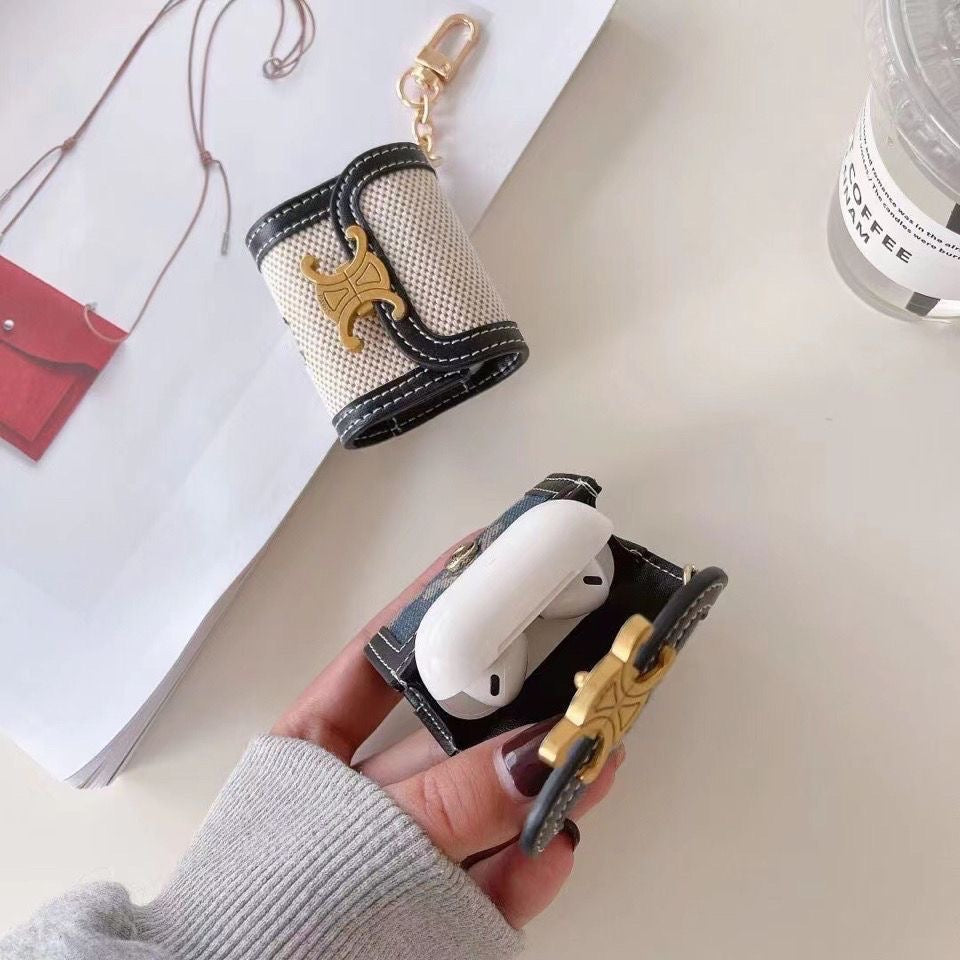 Custodia in pelle alla moda per AirPods