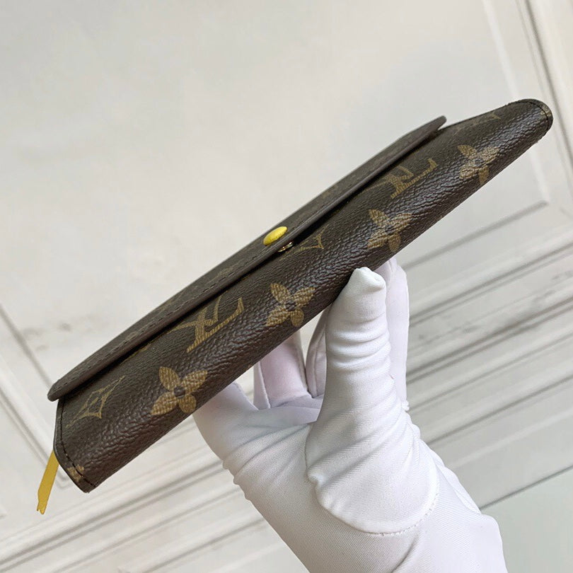 Fermagli per portafoglio a forma di fiore giallo marrone