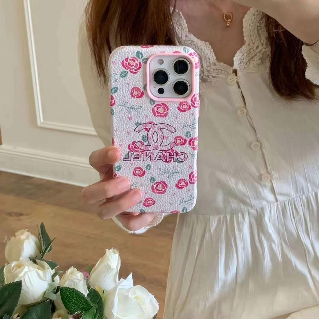 Custodia per telefono con stampa floreale per iPhone