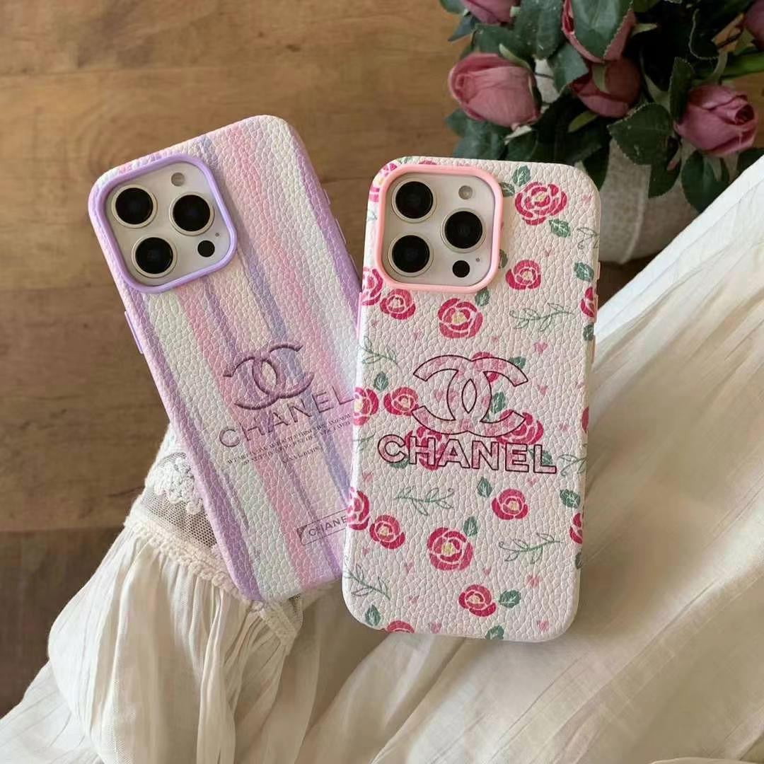 Custodia per telefono con stampa floreale per iPhone