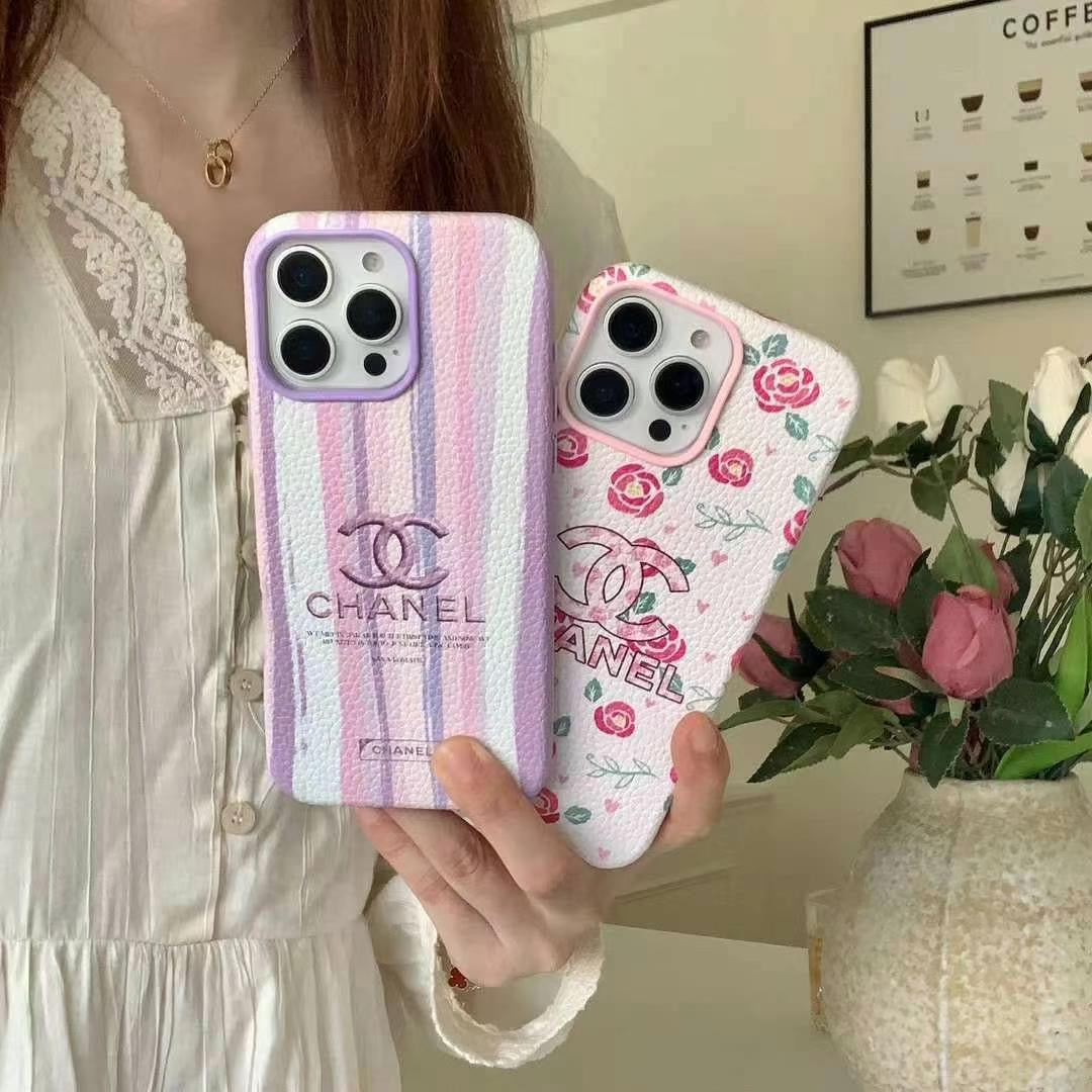 Custodia per telefono con stampa floreale per iPhone