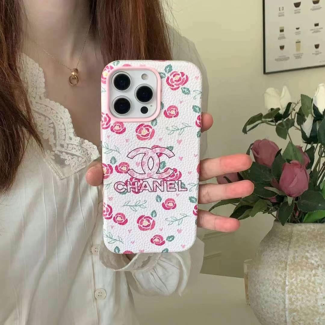 Custodia per telefono con stampa floreale per iPhone