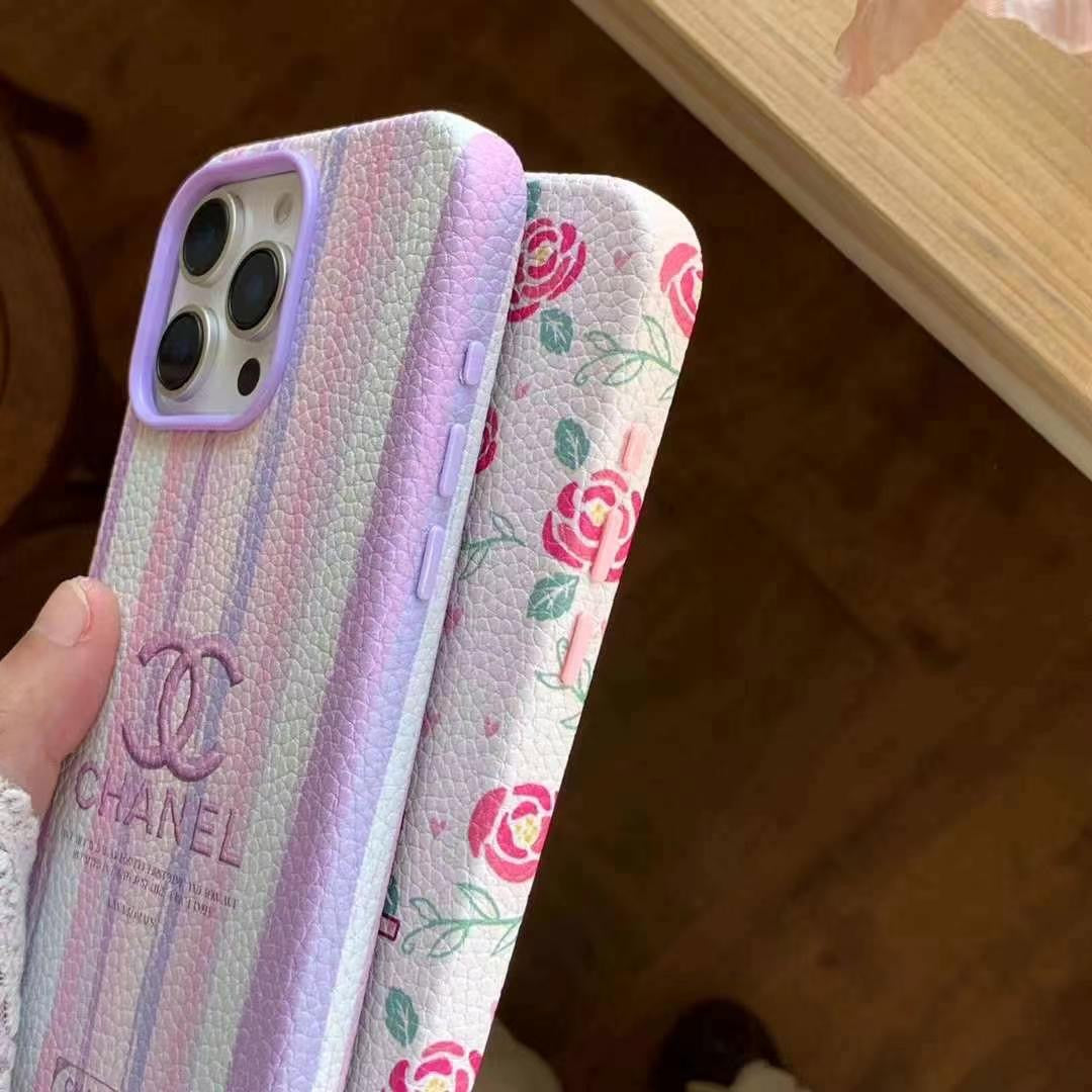 Custodia per telefono con stampa floreale per iPhone