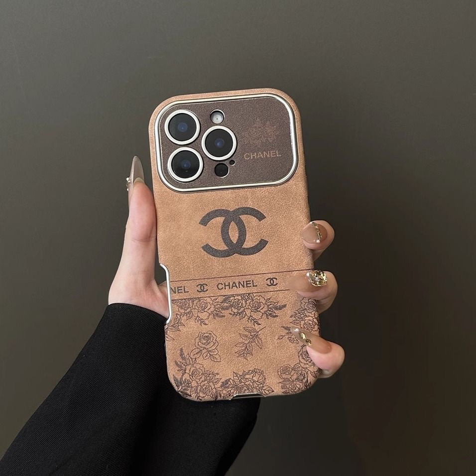 Custodia marrone vintage per iPhone (stile 3)