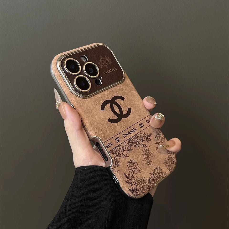 Custodia marrone vintage per iPhone (stile 3)