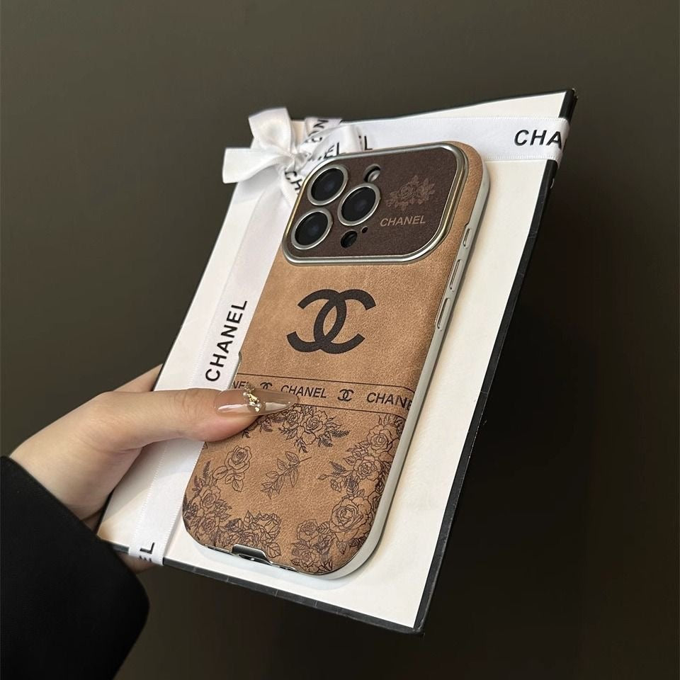 Custodia marrone vintage per iPhone (stile 3)