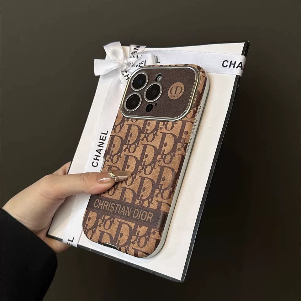 Custodia marrone vintage per iPhone (stile 3)