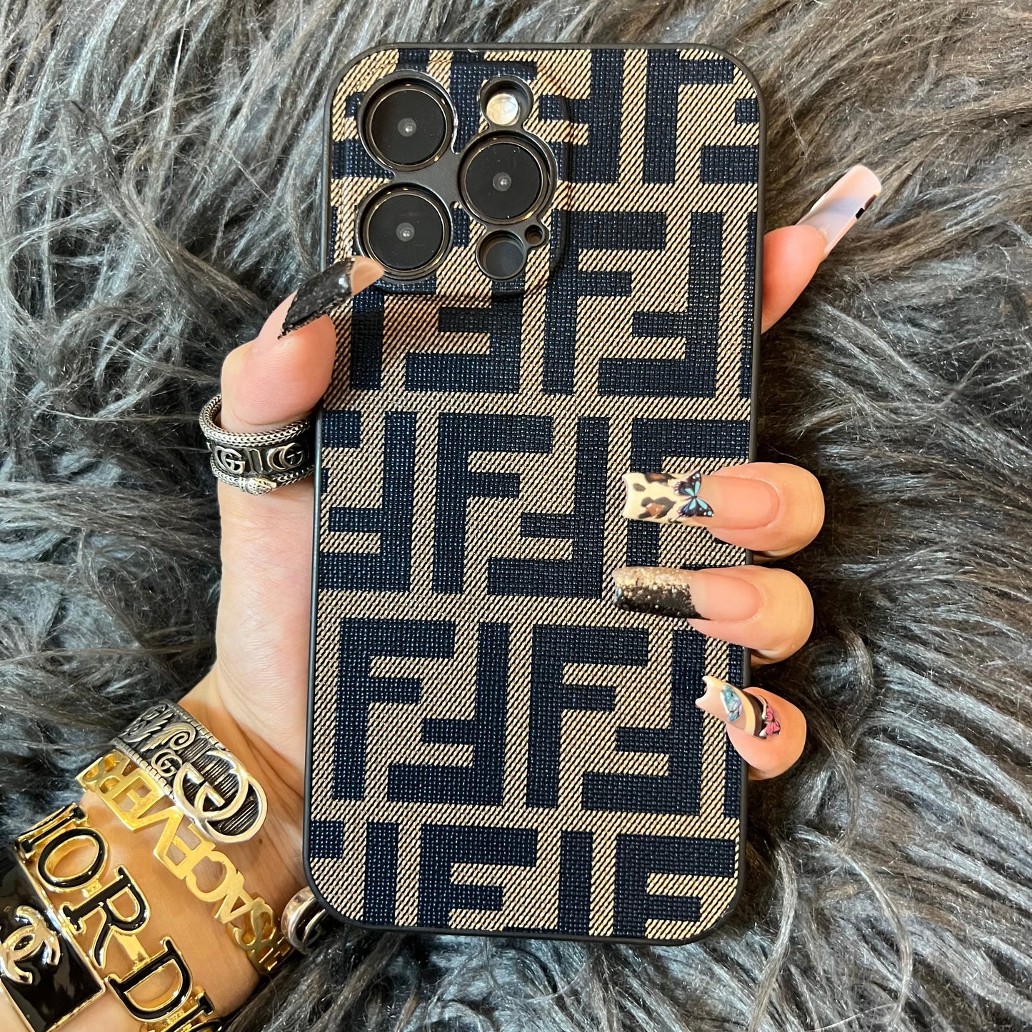 Custodia per telefono glamour alla moda per iPhone