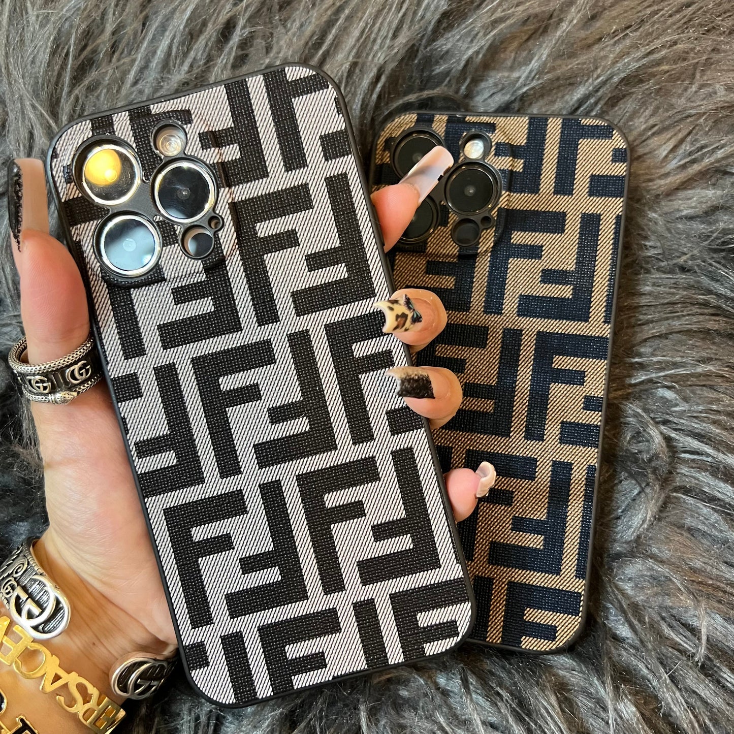 Custodia per telefono glamour alla moda per iPhone