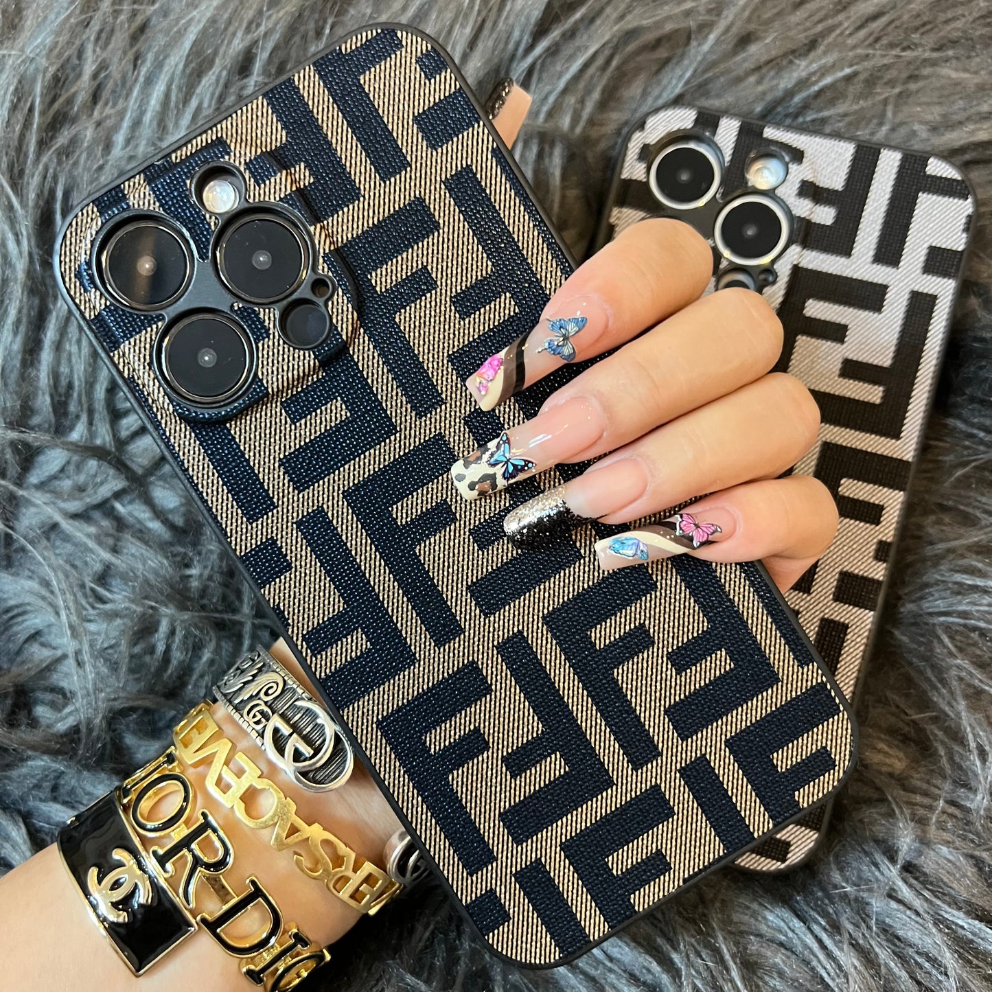 Custodia per telefono glamour alla moda per iPhone