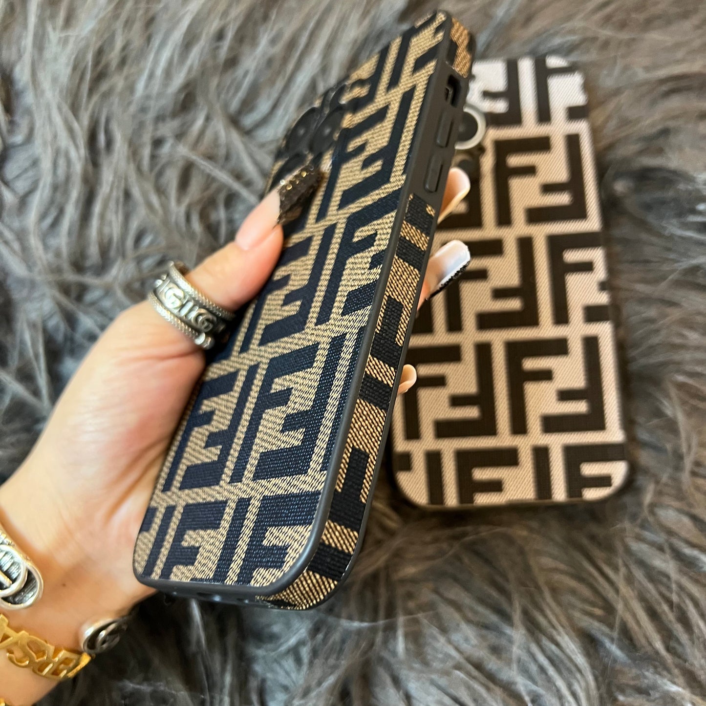 Custodia per telefono glamour alla moda per iPhone