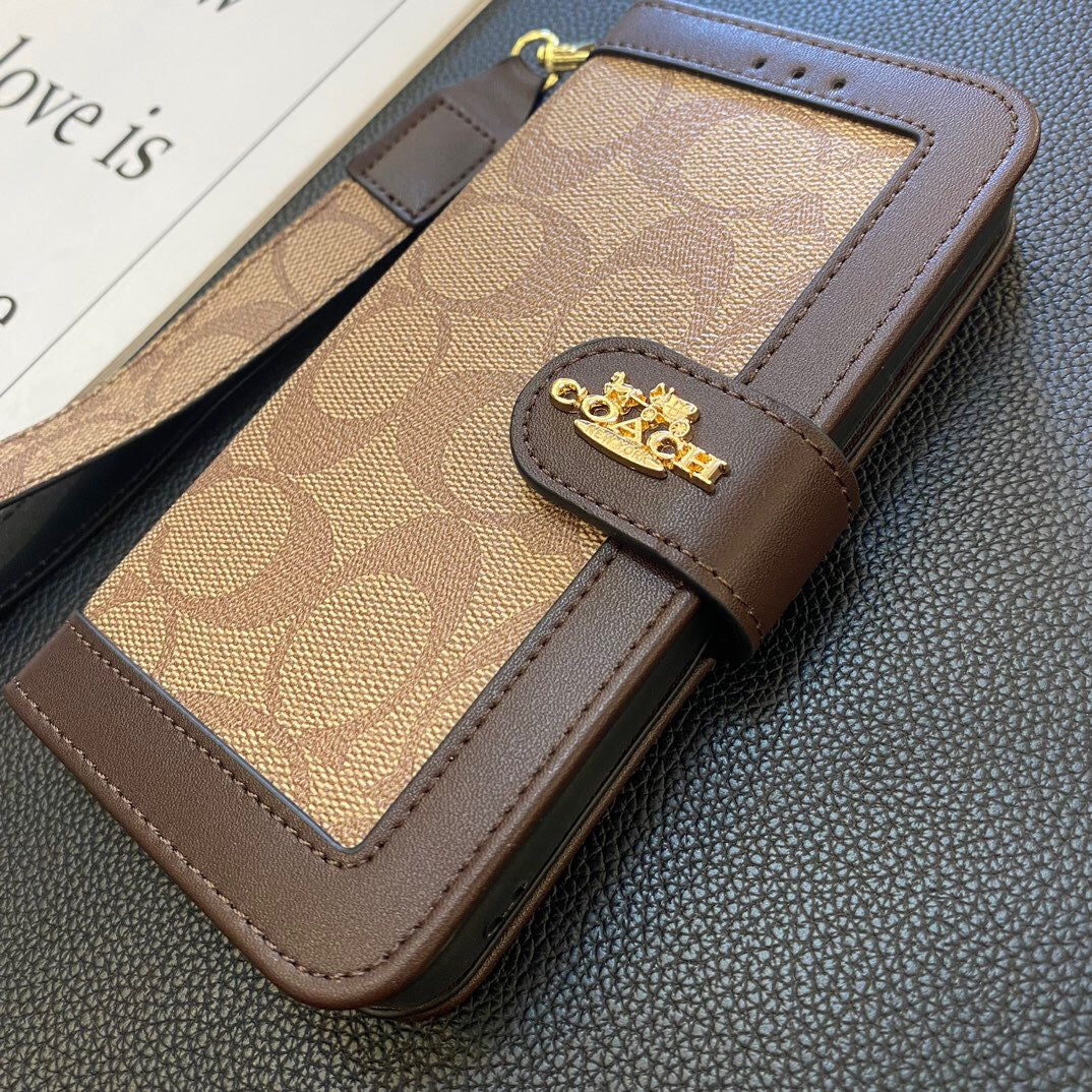 Nuova custodia flip in pelle per iPhone