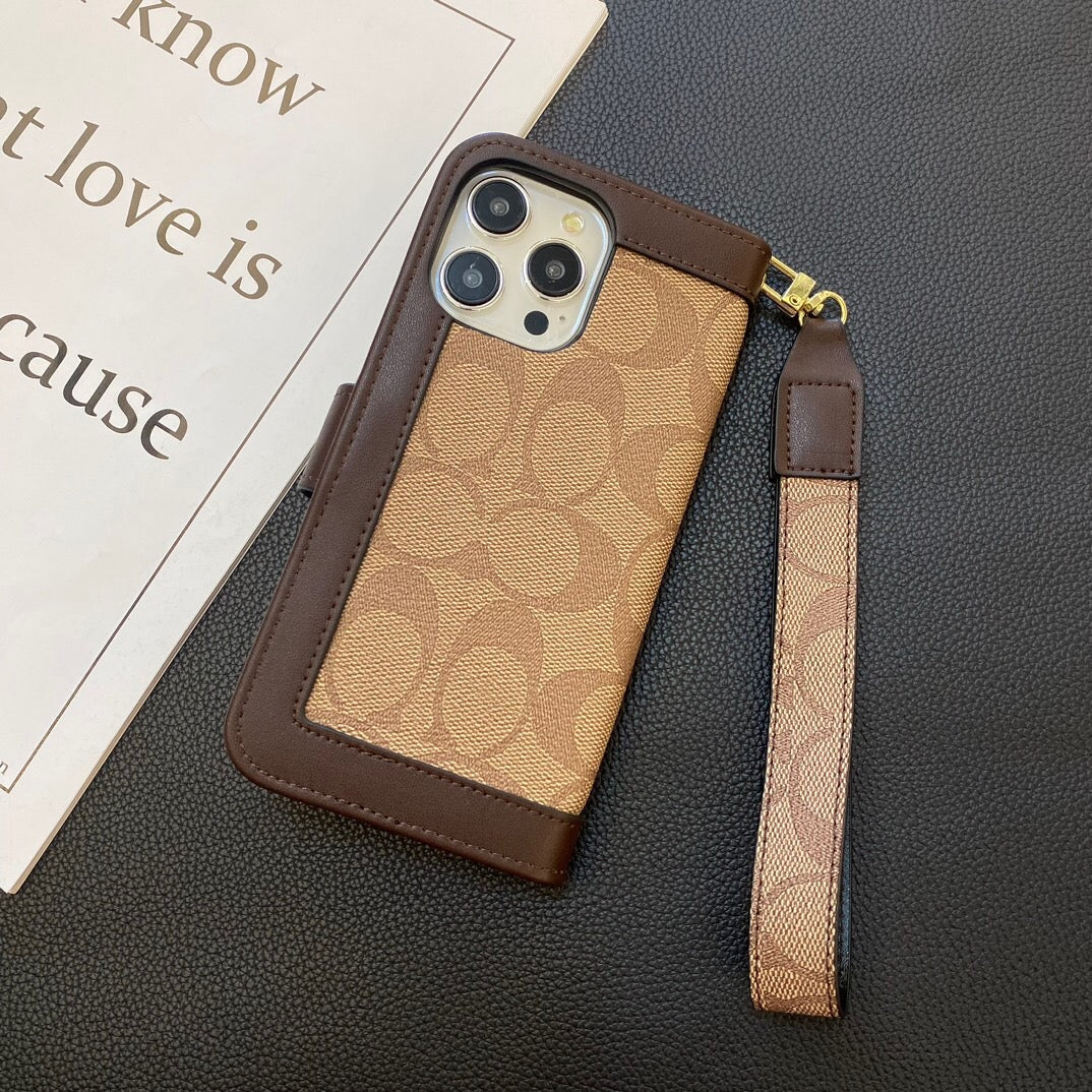 Nuova custodia flip in pelle per iPhone
