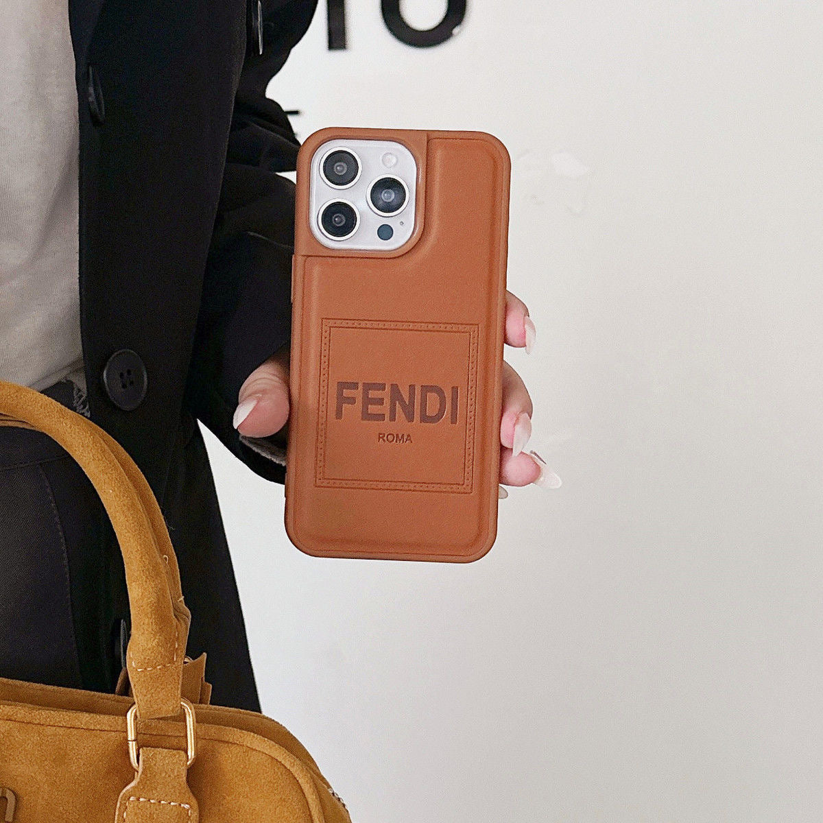 Custodia per telefono Well Brown per iPhone