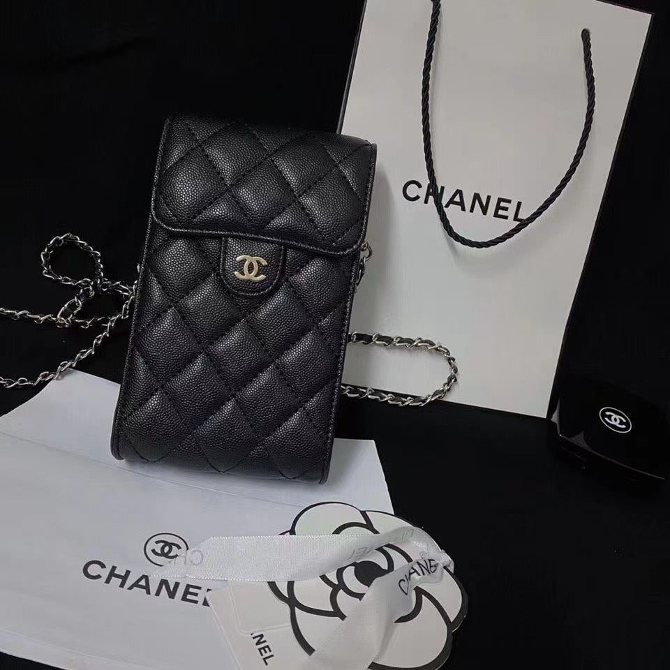 Divertente borsa per telefono in pelle