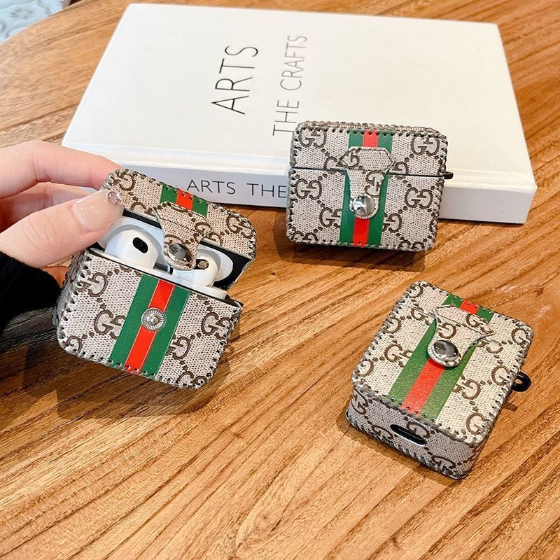 Custodia per AirPods con motivo grigio