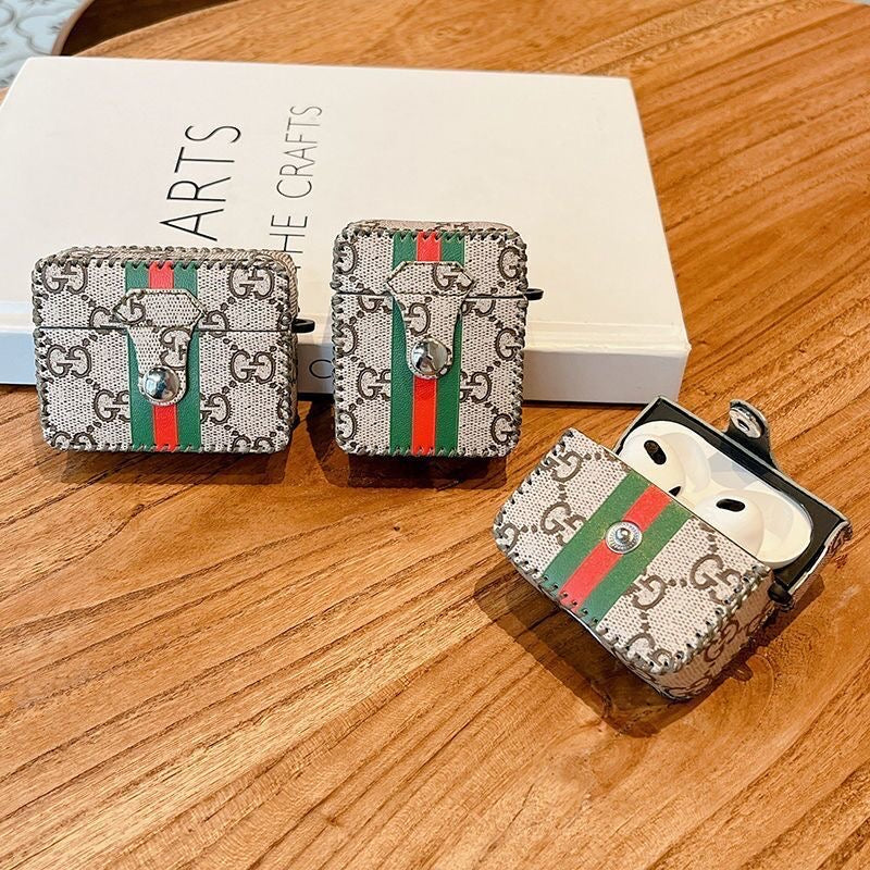 Custodia per AirPods con motivo grigio