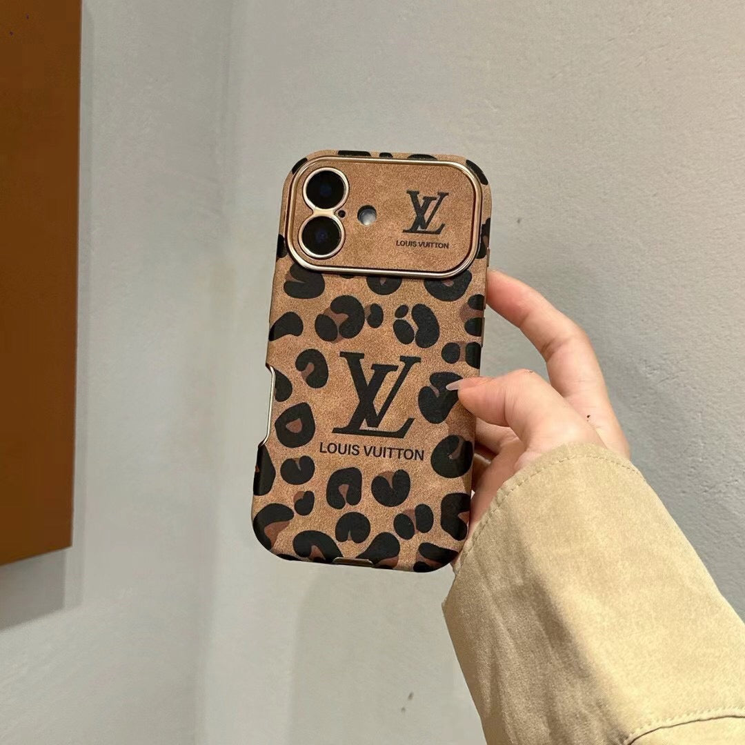 Custodia per iPhone con stampa leopardata