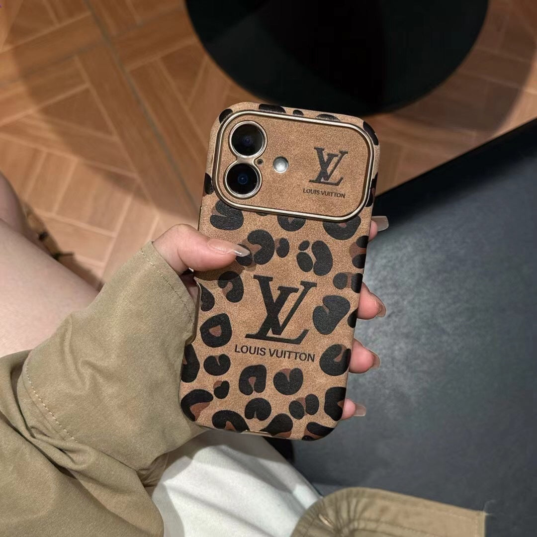Custodia per iPhone con stampa leopardata