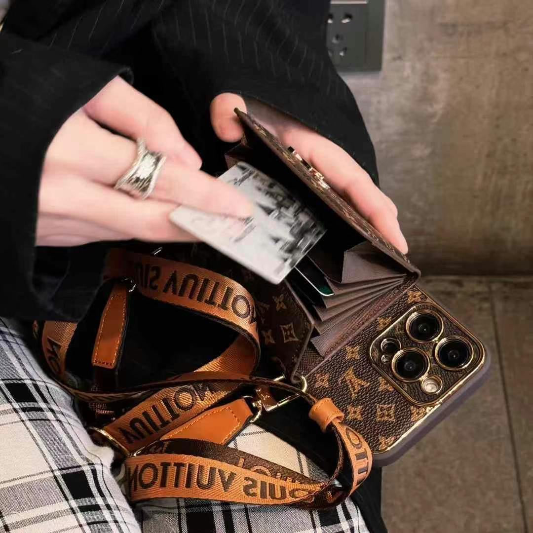 Custodia per telefono con cinturino alla moda e divertente per iPhone