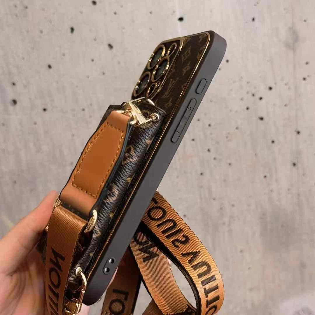 Custodia per telefono con cinturino alla moda e divertente per iPhone