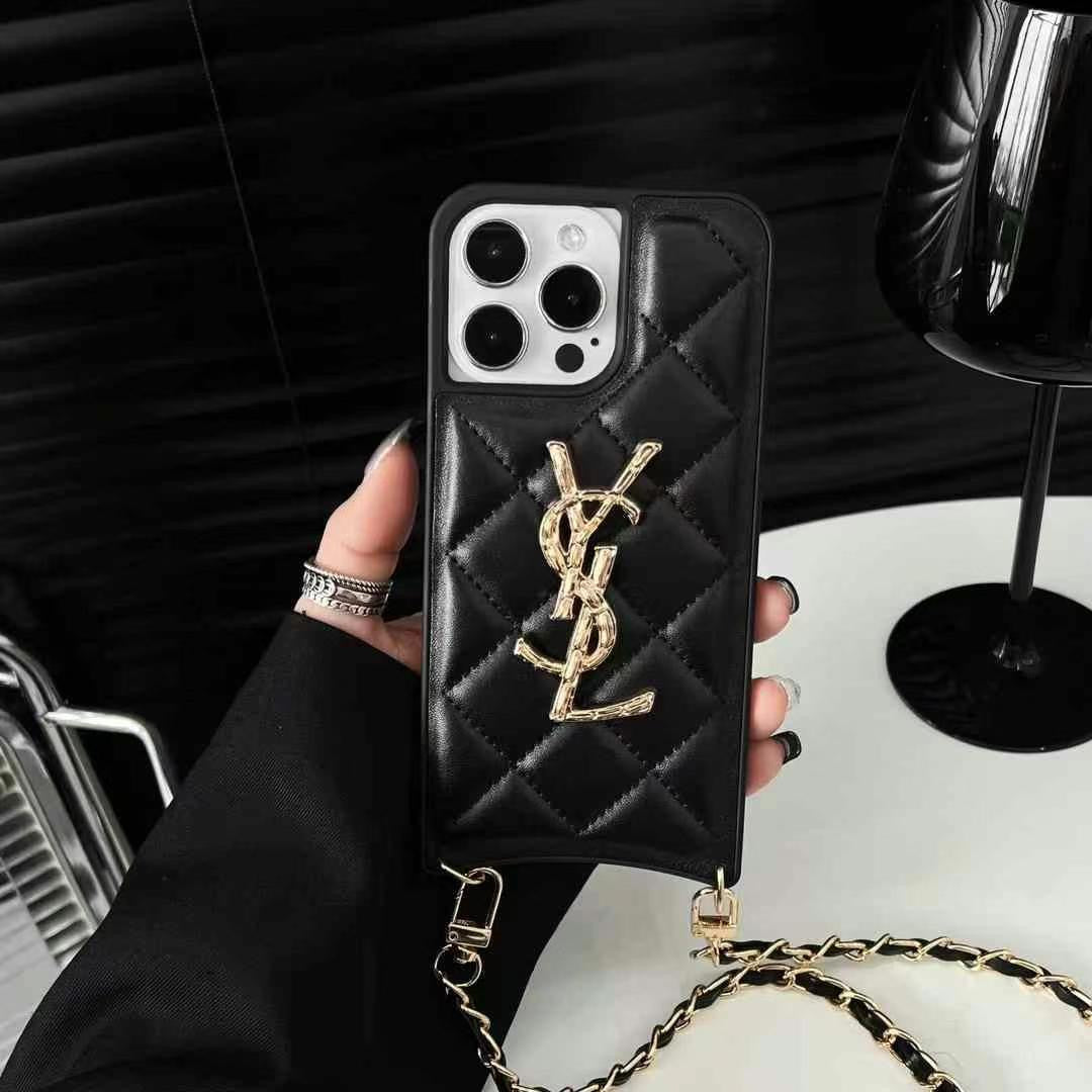 Custodia per telefono con catena dal design completo per iPhone