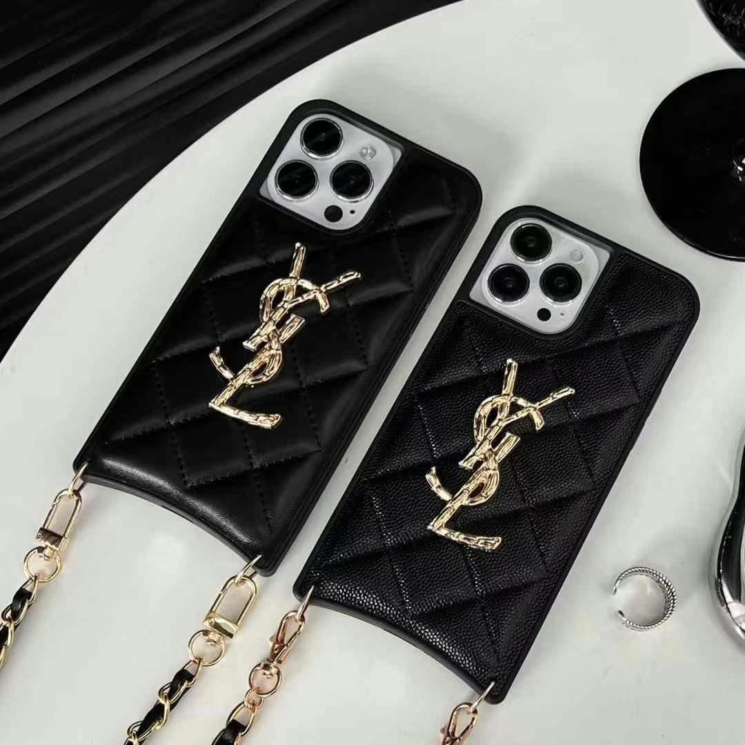 Custodia per telefono con catena dal design completo per iPhone