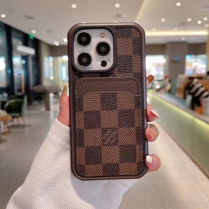 Custodia classica in pelle per iPhone