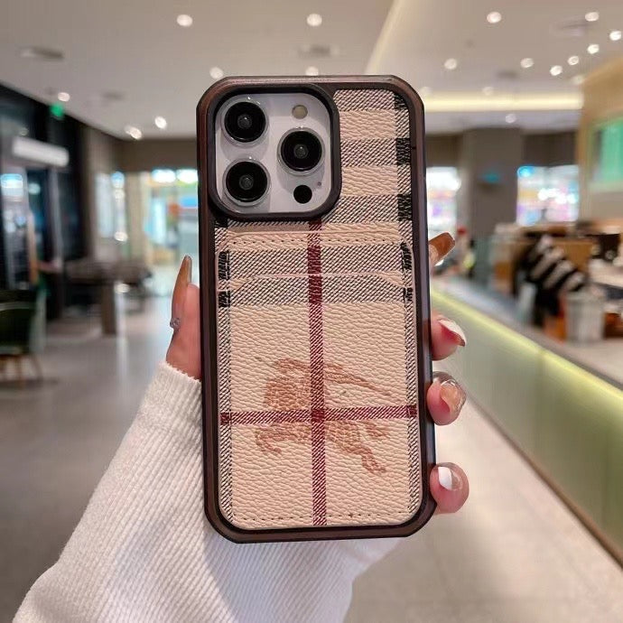 Custodia classica in pelle per iPhone