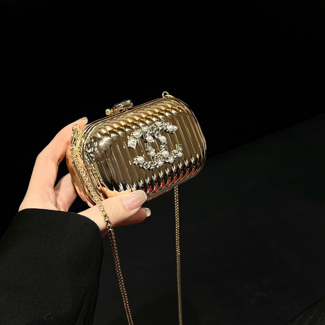 Portafoglio porta monete con brillantini e borsa per telefono