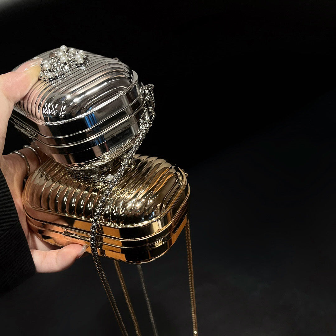 Portafoglio porta monete con brillantini e borsa per telefono