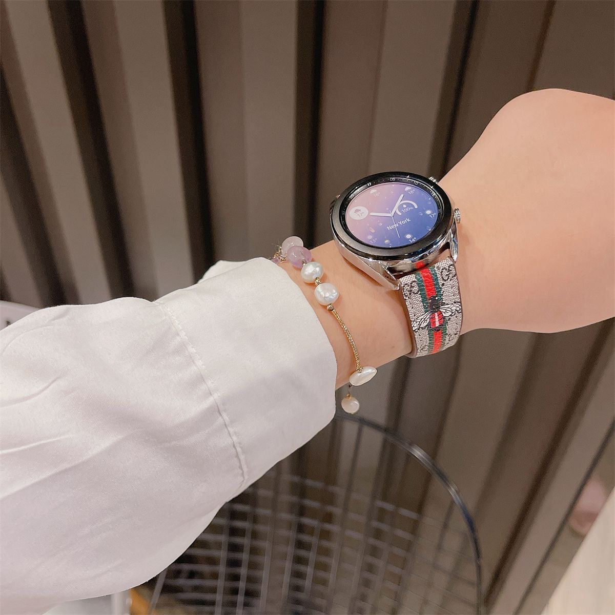 Cinturini per orologi Galaxy alla moda con fiori
